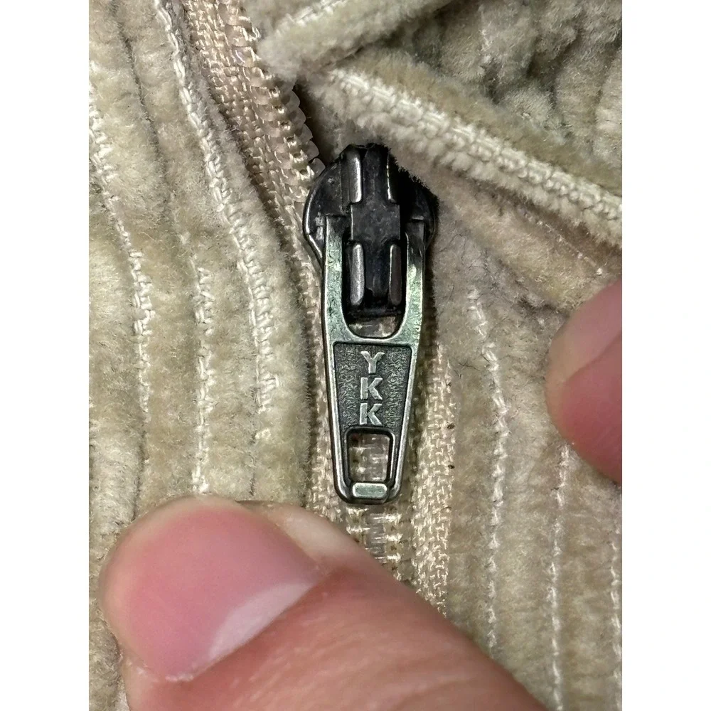 LL Bean Classic Fit Corduroy Pleated Pants Tan Mens Size 38x31‎